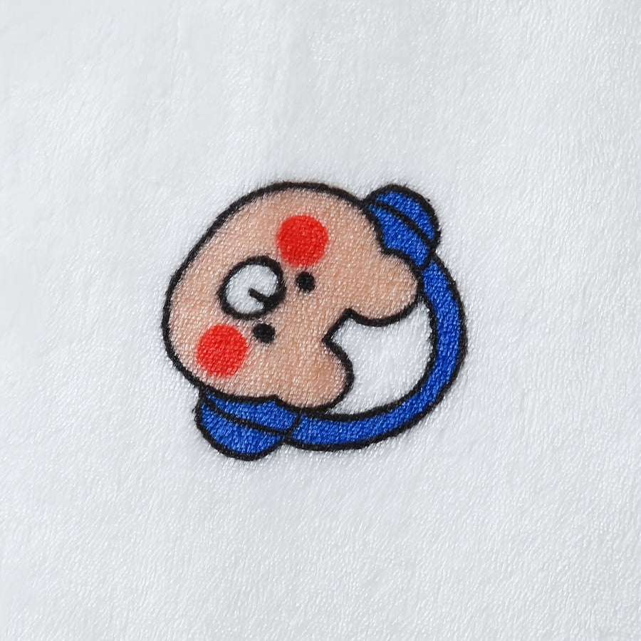 Ours en peluche à manches longues en flanelle réversible avec fermeture — Monptitlou