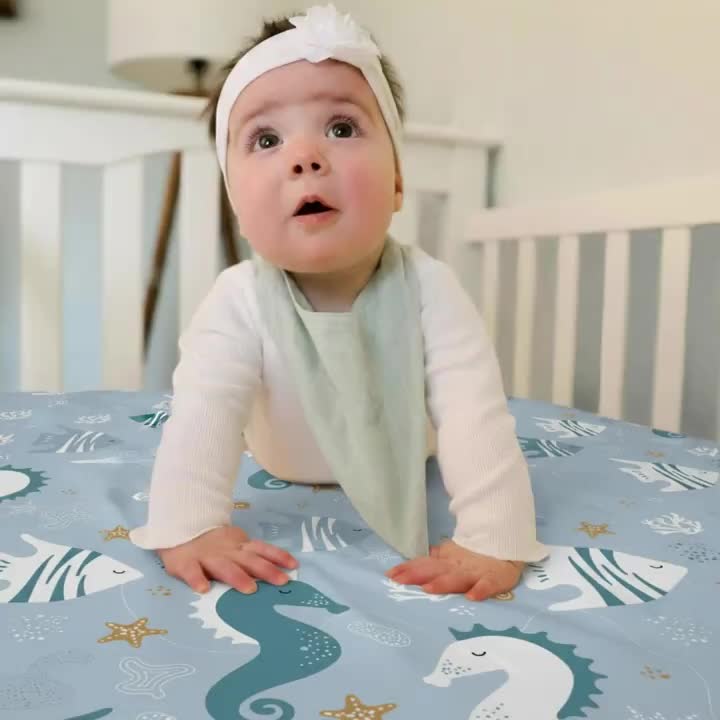LOOXII Drap-housse ajusté pour lit bébé garçons et filles